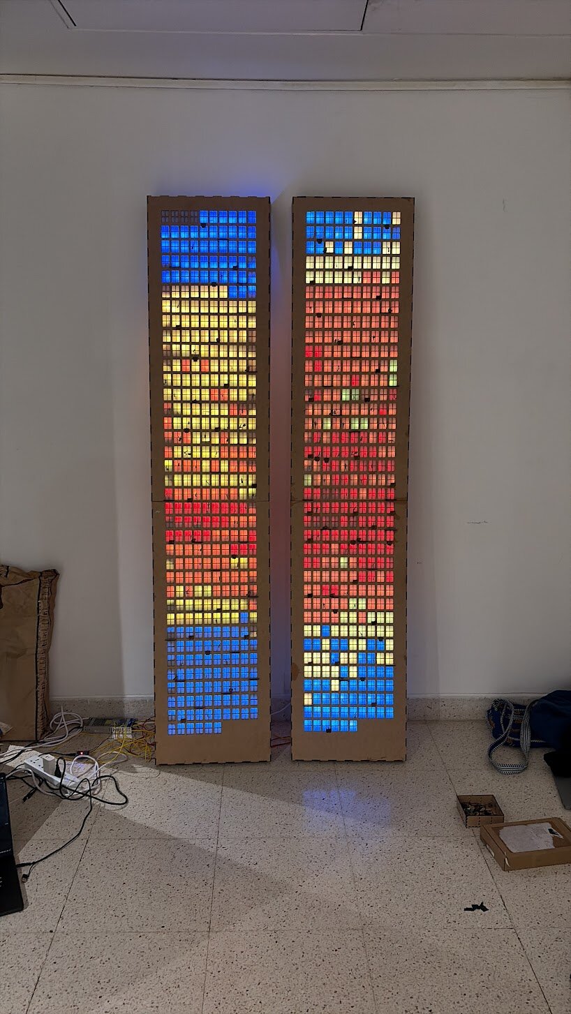 Photograph of the finished laser-cut assembly